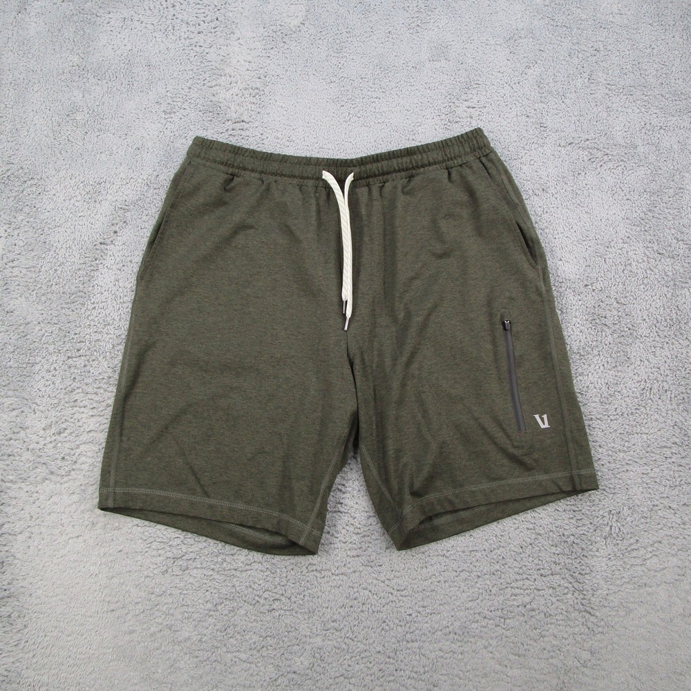 Vuori Short Mens Large Green Oregano Heather Athletic Sunday Performance V3018